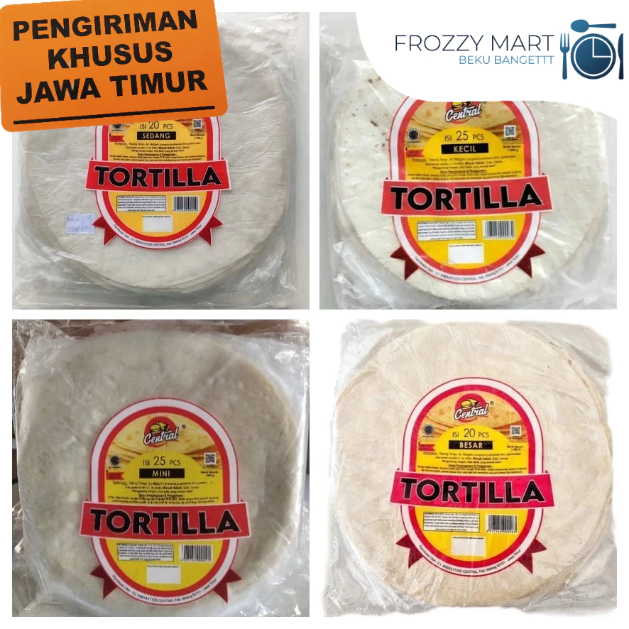 

Central Tortilla Kulit Kebab | Pilihan Ukuran Besar, Sedang, Kecil, Mini – Lentur & Siap Pakai