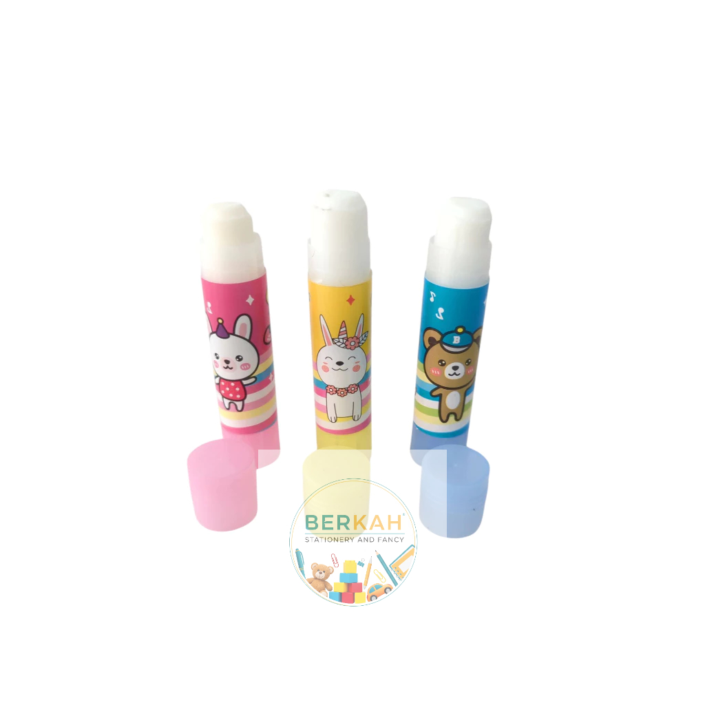 

Lem Stik Karakter Lucu Hewan Kartun - Lem Kertas Anak Sekolah Unik 6018