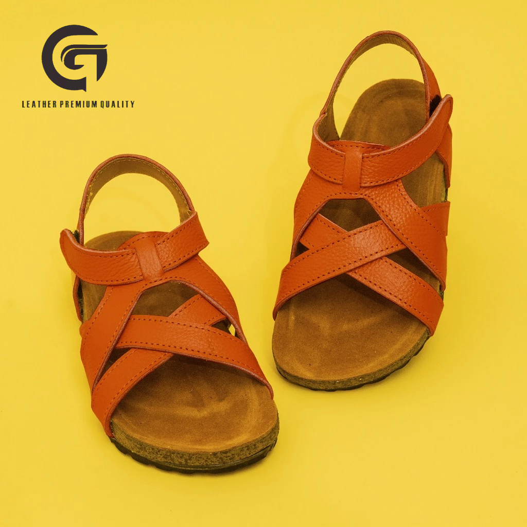 Sandal Kulit Anak Wanita-Sandal Kulit Asli