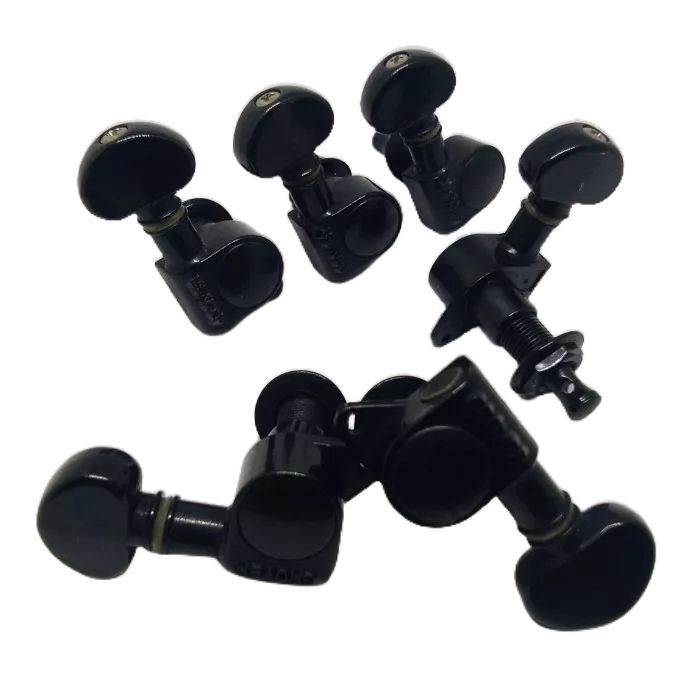 Guitar Dryer Grover Mini 6 in line Sejajar Set Black