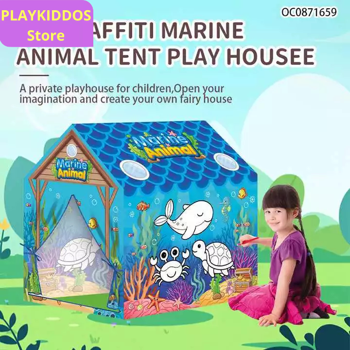 Mainan Tenda Mewarnai Tenda Anak Perempuan Jumbo Karakter Perempuan Laki Laki Tenda Anak Karakter