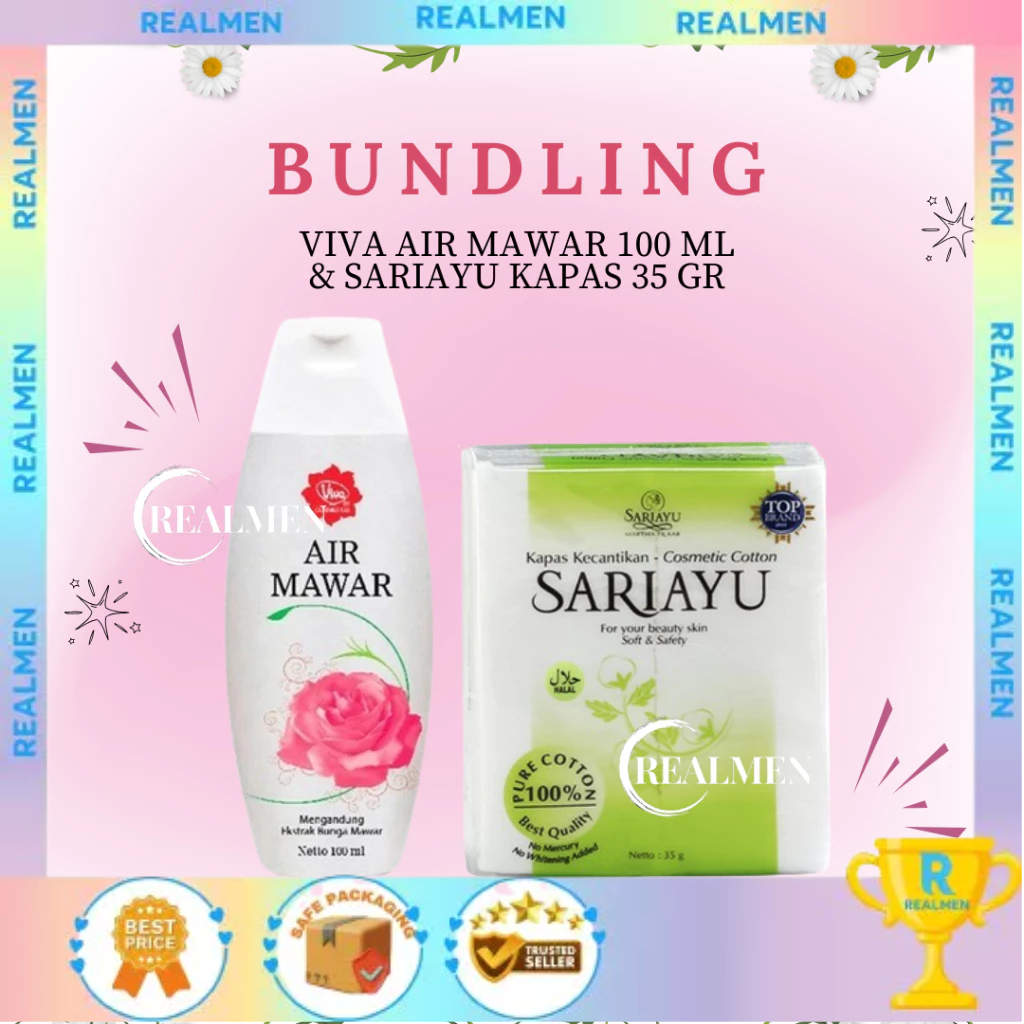 BUNDLING VIVA AIR MAWAR 100 ML + SARIAYU KAPAS 35 GR