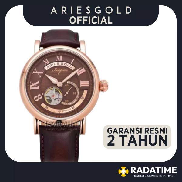 [FREE MUG] Jam Tangan Pria Aries Gold Original & Garansi Resmi 2 Tahun G-903-RG-CF