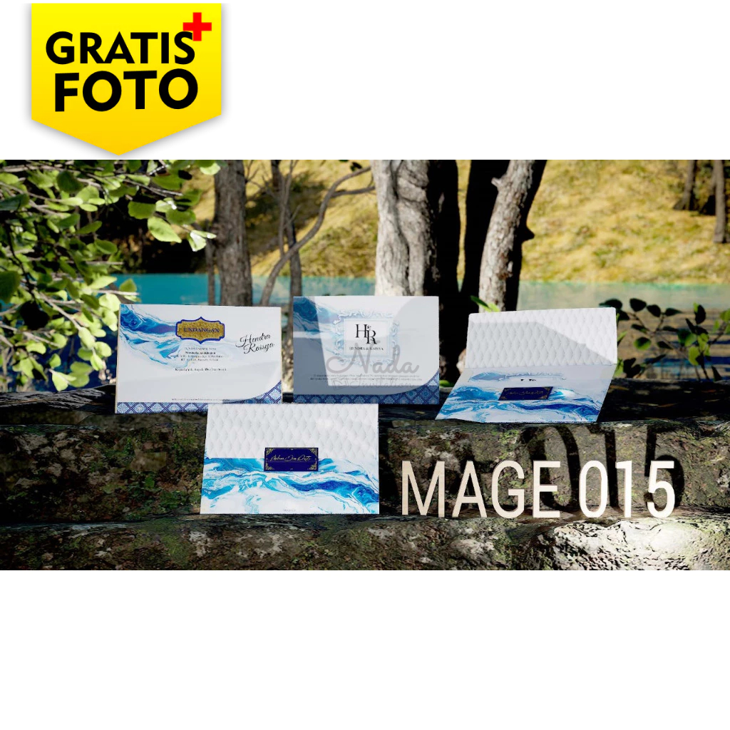 Cetak Undangan Hardcover Blangko Mage Bebas Tambah Foto