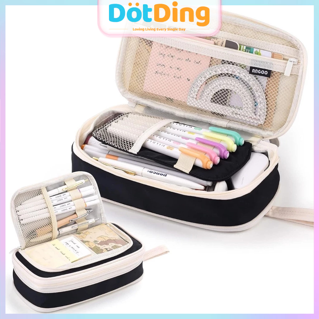

Kantong Pensil Estetika Berkapasitas Besar-Kotak Pensil Tas Yang Mudah Dibawa-Kantong Pensil Ritsleting Minimalis, Perlengkapan Kantor Sekolah/Large Pencil Case Capacity Storage Portable Double Side Pen Box Pouch School Stationery Supplies K026