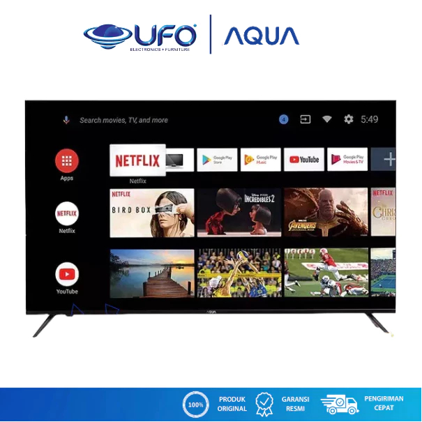 AQUA 43 Inch TV LED Smart Android TV with Smart AI LE43AQT6700UG