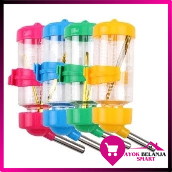 ABS Botol minum Hewan 80 ml tempat Minum Gantung Hamster dan Kelinci Tempat Minum otomatis Botol Ham