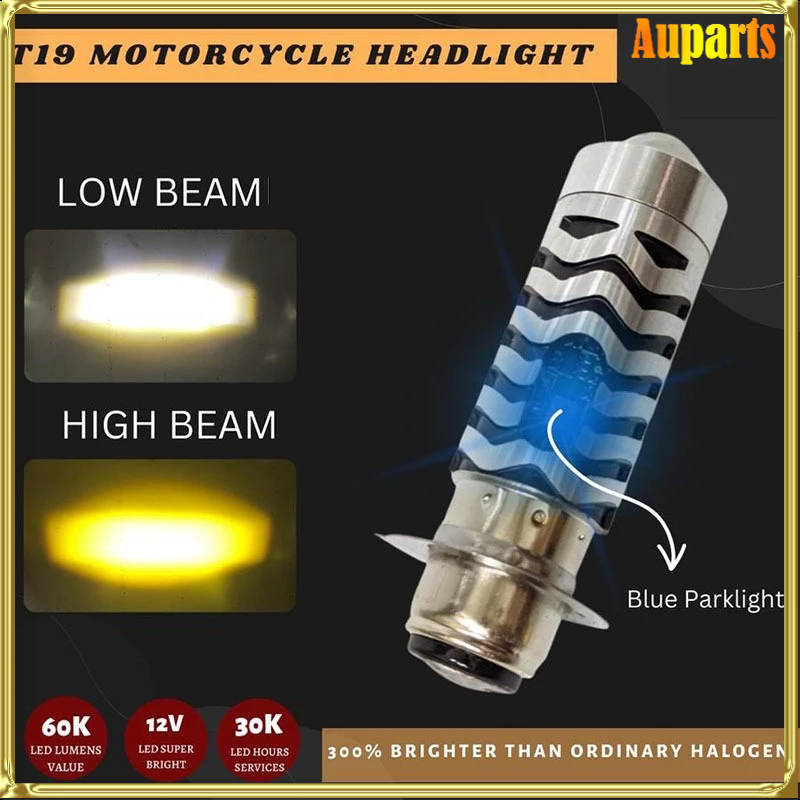 [COD] LED Laser Motor AC/DC 2 Warna kuning Putih Super Terang Lampu Utama Motor Cocok Beat Vario