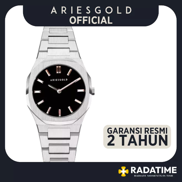 [FREE MUG] Jam Tangan Wanita Aries Gold Urban Prestige 100% Original Solid L-1032-S-BKRG