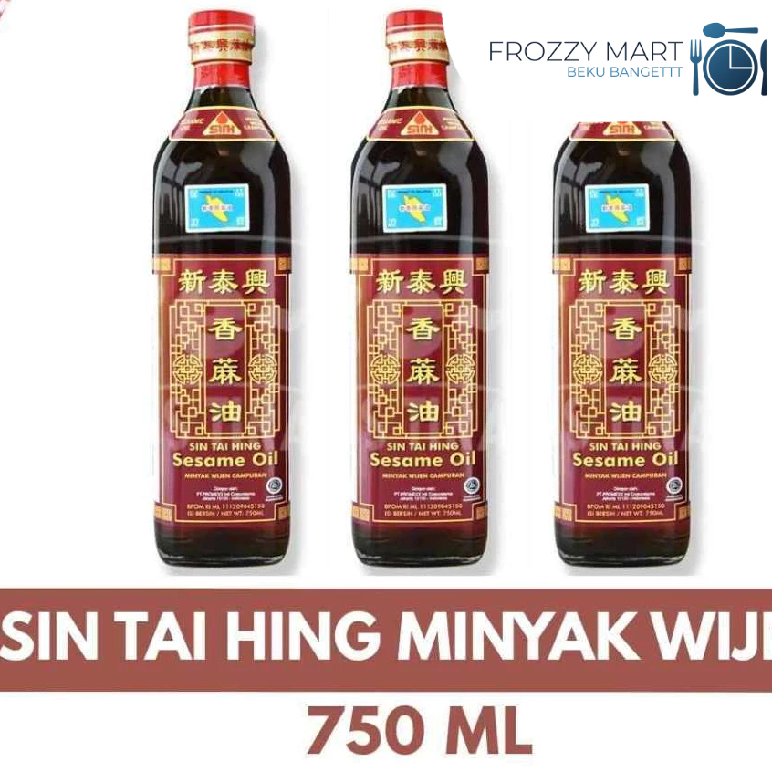 

SIN TAI HING Minyak Wijen 750ML – Minyak Wijen Premium untuk Masakan Chinese, Jepang, Korea