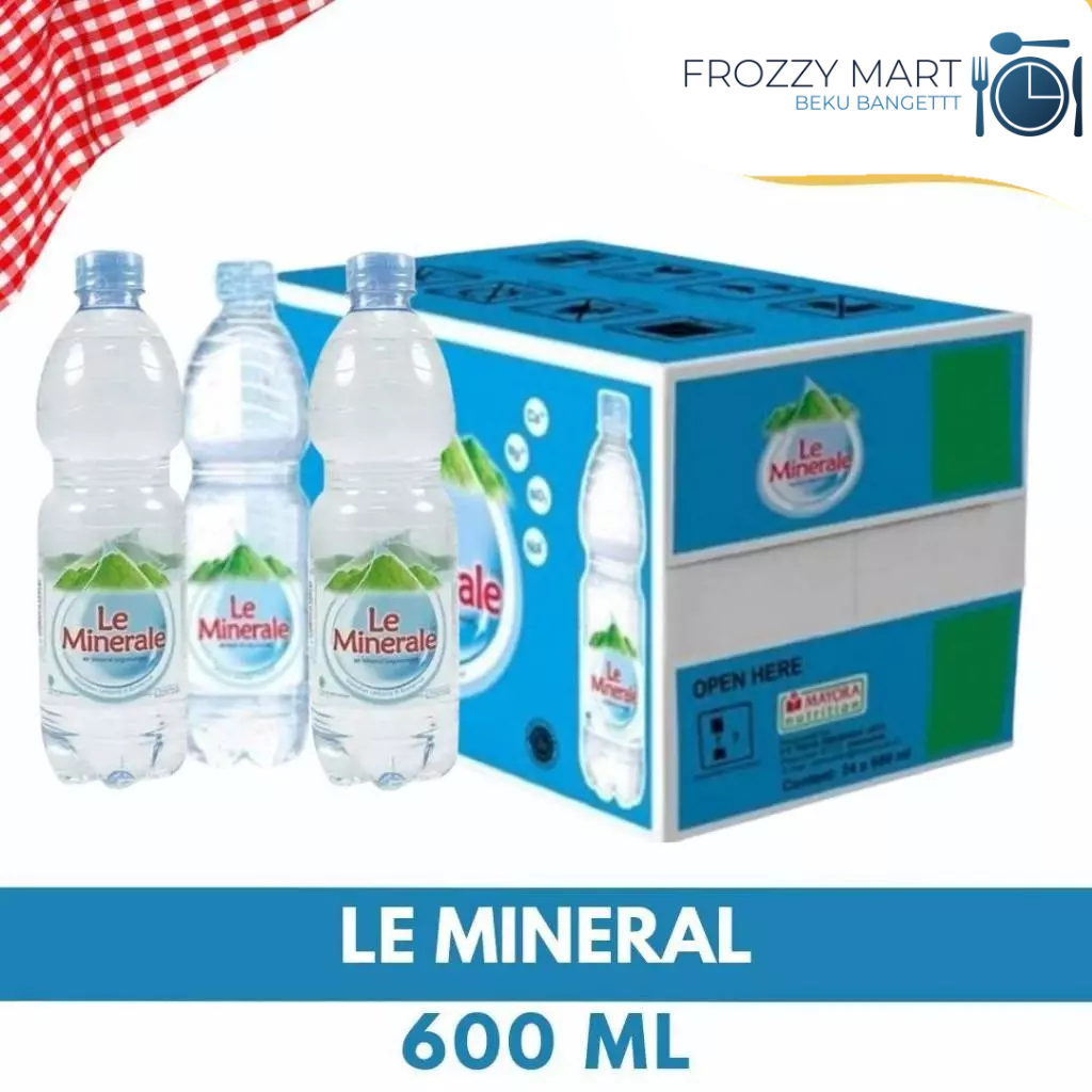 

Le Minerale Air Mineral 600ml & 1.5L – Air Minum Sehat Segar | Botol Isi Ulang & Sekali Pakai