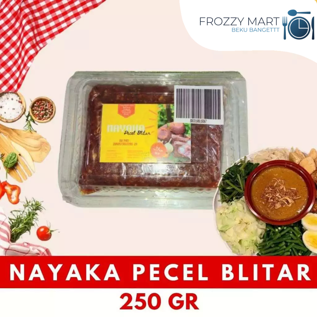 

NAYAKA Pecel Blitar 250gr – Sambal Kacang Khas Jawa Timur | Bumbu Pecel Siap Saji