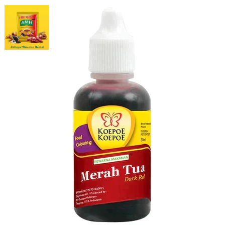 

KOEPOE-KOEPOE PEWARNA MERAH TUA 30ML | BUMBU DAPUR BAHAN MAKANAN