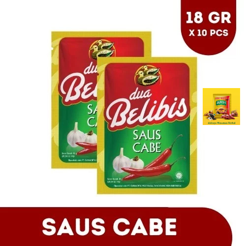 

1 Renceng Isi 10 - Dua Belibis Saos Cabe 18Gr (Sachet) | Dua Belibis | Saus Sambal | Saus Renceng