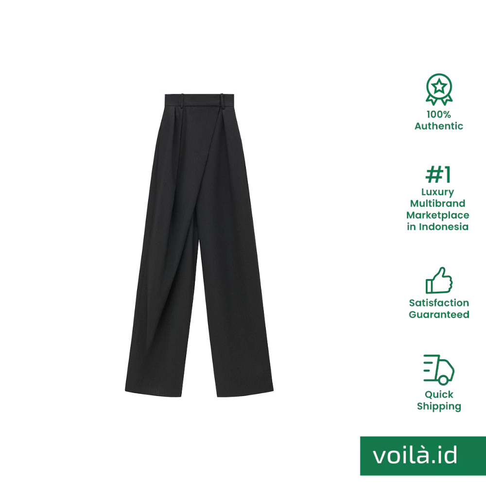 [12.12 Dealcember] Wrap Trousers in Wool Black