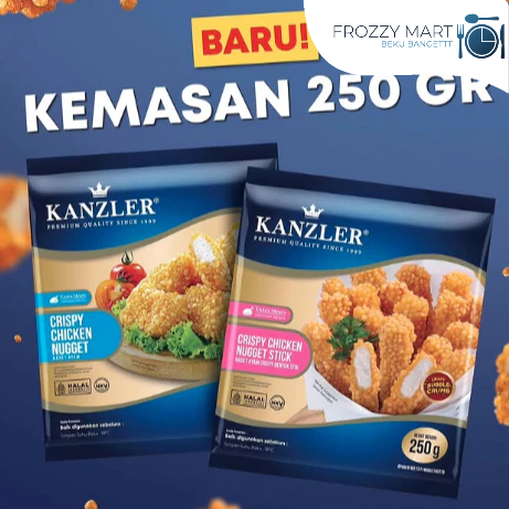 

Kanzler Nugget Crispy Chicken Nugget 250g - Varian Baru Crispy Original & Stick