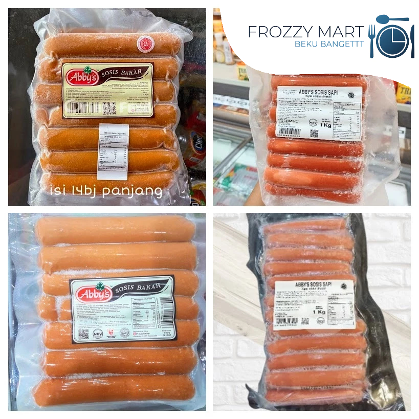 

ABBY'S Sosis Ayam Bakar isi 7 / 14bj & Sosis Sapi isi 35bj