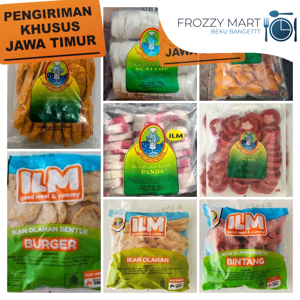 

ILM Produk Olahan Ikan – Tempura, Burger, Scallop, Sukoi, Naget Ice Krim, Telur Naga, Panda