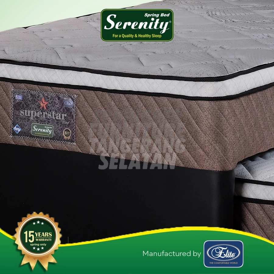 Kasur Springbed Elite Serenity Superstar 2 in 1 spring bed sorong kasur anak tingkat