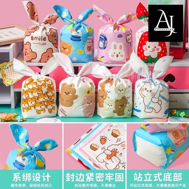 

Plastik Telinga Kelinci Rabbit Ear Bag size L/XL/XXL /Plastik model kelinci goodiebag anak