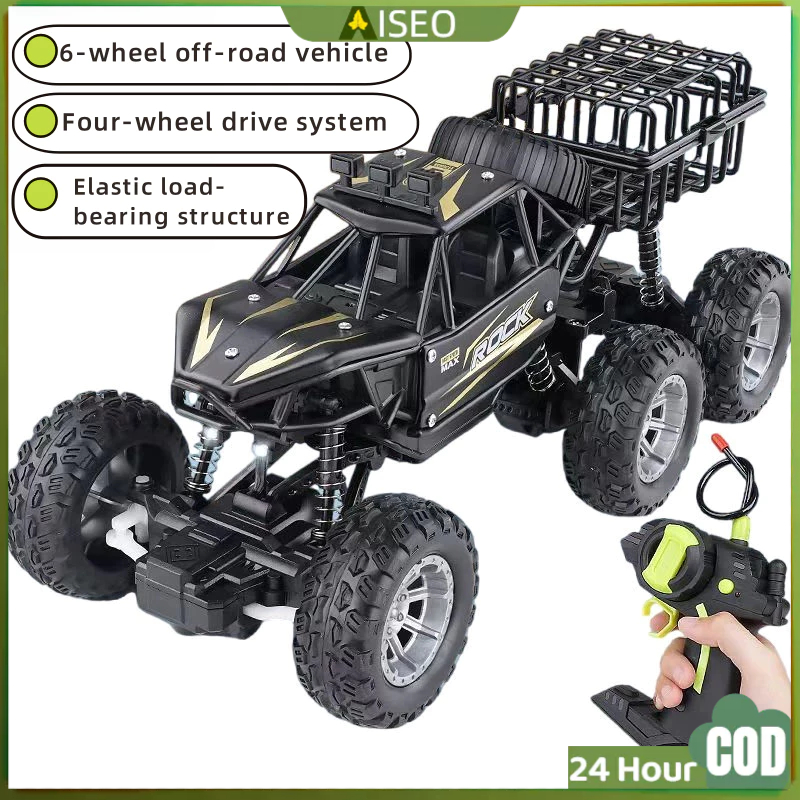 Remote Control wheels Offroad 6 Roda Alloy Besar 4WD Mainan RC Rock Climbing wheels Alloy Offroad Be