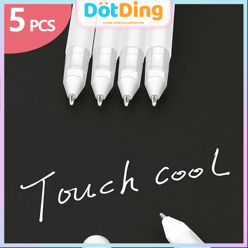 

Lukisan Kartun Doodle Line Line Pena Kartun Berwarna -warni Pena Tangan Berwarna -warni Tangan Penanda Perlengkapan Kantor Sekolah/1-5 PCS White Marker Pens Set 0.8mm Permanent Ink Waterproof Scrapbook Art Drawing School Supplies A545