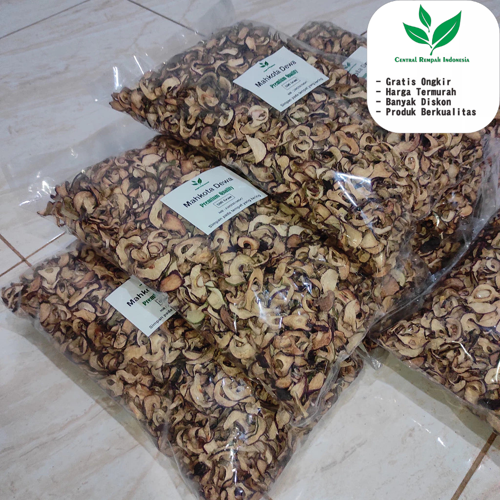 

Mahkota Dewa kering 1 Kg Asli Kualitas Premium Grade A Untuk Herbal