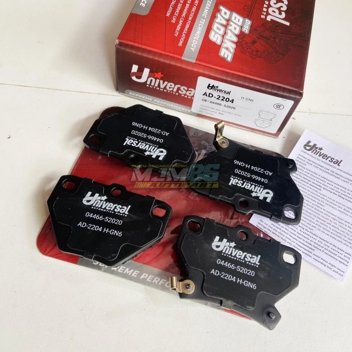 Brake Pad Rear Kampas Rem Belakang Toyota 04466-52020 Altis 2001-2007 Vios Limo Gen 1 Import High