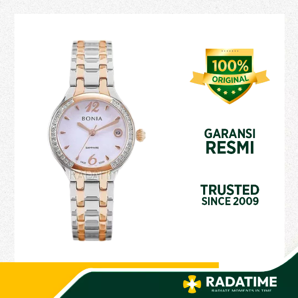 [Best Seller 2026] Bonia Wanita 100% Original 32 mm Sapphire -Rose Gold BP10351-2615S Jam Tangan Gar