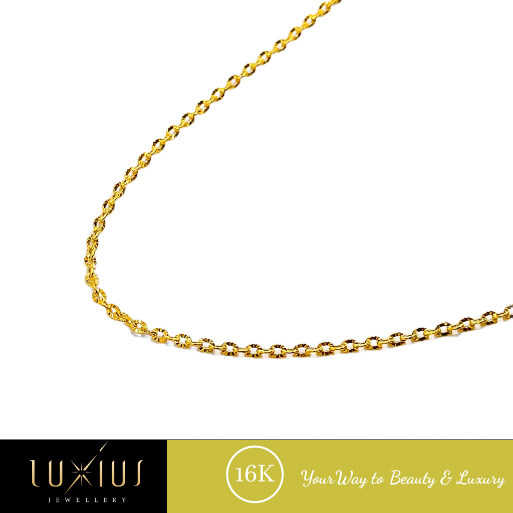 Kalung Emas Nori Rolona Yellow Gold 16K luxkl0094 Luxius jewellery