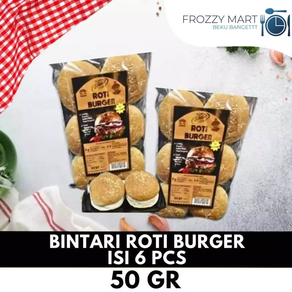 

Bintari Roti Burger 50gr Isi 6 – Roti Lembut untuk Burger Homemade & Usaha