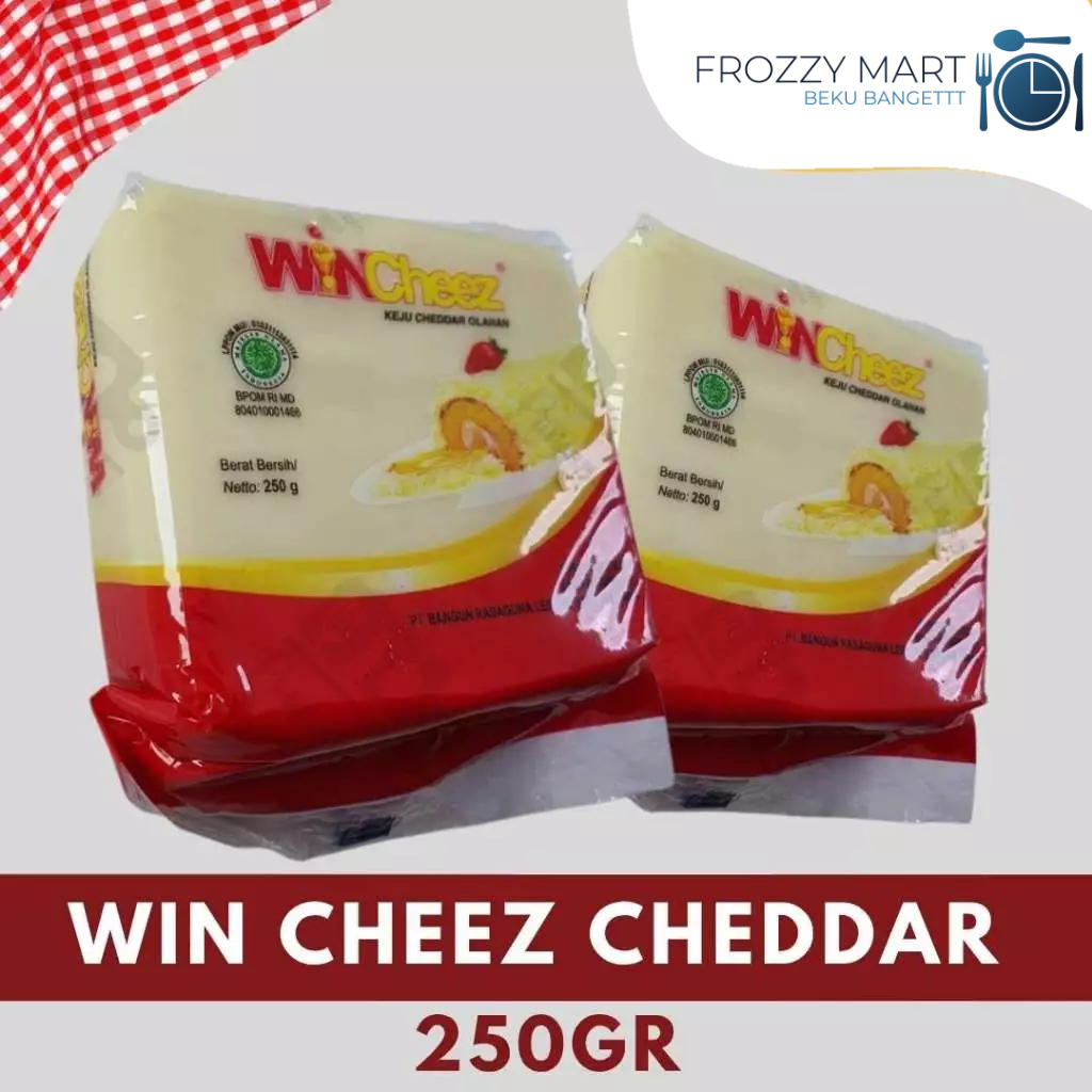 

WIN CHEEZ Cheddar 250gr – Keju Cheddar Serbaguna Lezat & Gurih