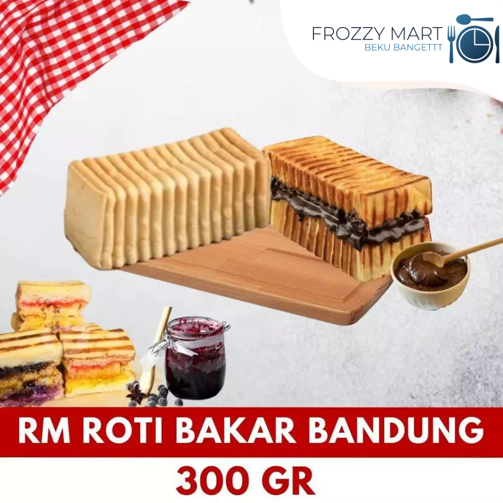 

RM Roti Bakar Bandung 300gr | Roti Panggang Lembut Frozen Siap Saji