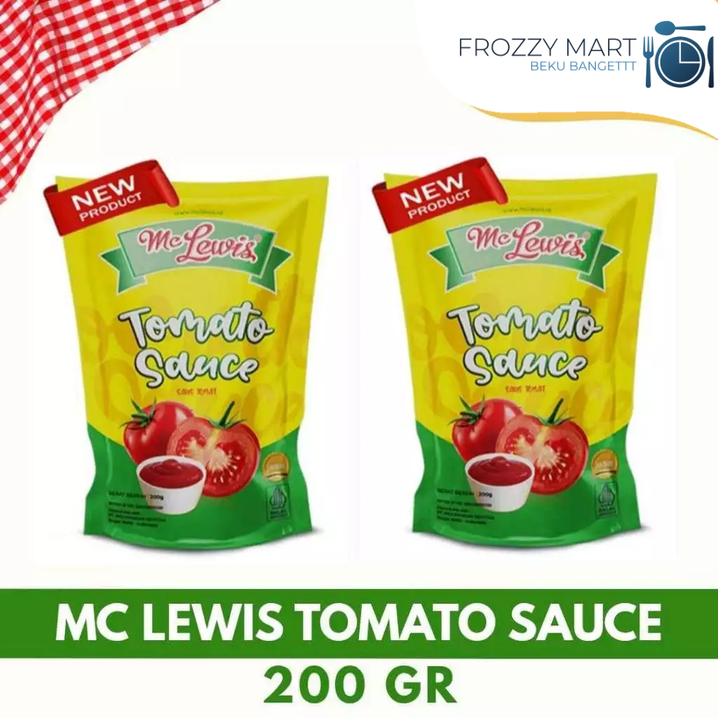 

MC LEWIS Tomato Sauce 200gr | Sambal Value 500gr | Sambal Value 1kg – Saus Tomat & Cabe Ekonomis