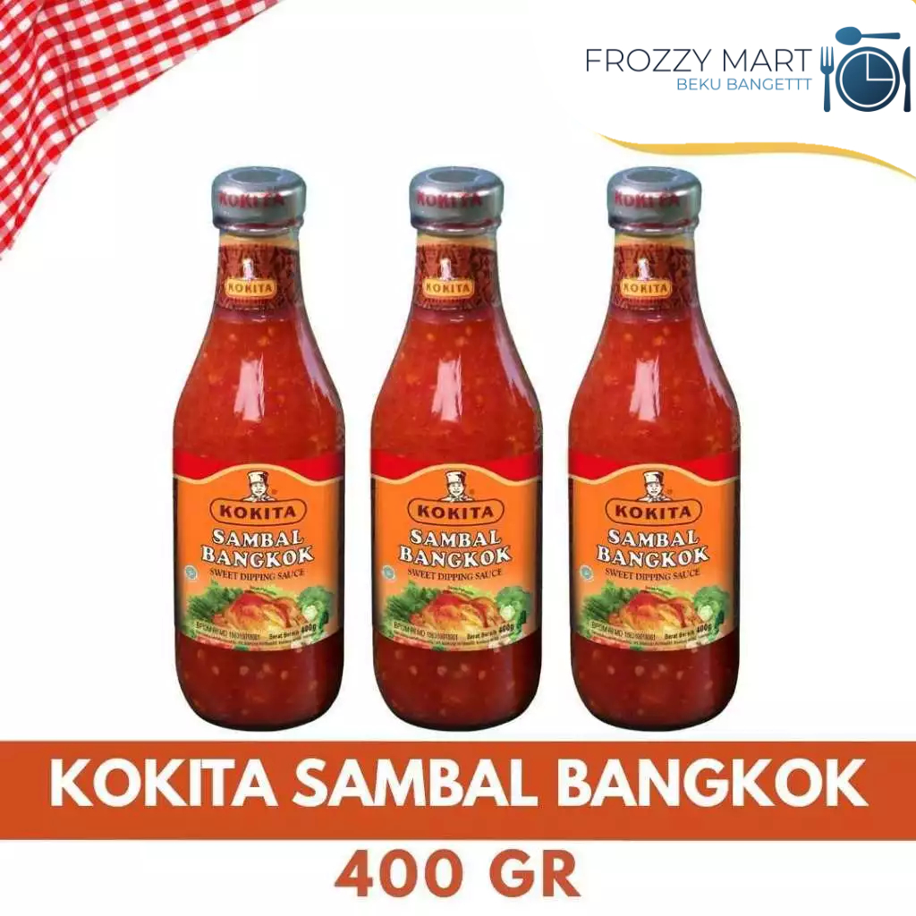 

KOKITA Sambal Bangkok 225gr / 400gr – Sambal Asam Manis Pedas Botol
