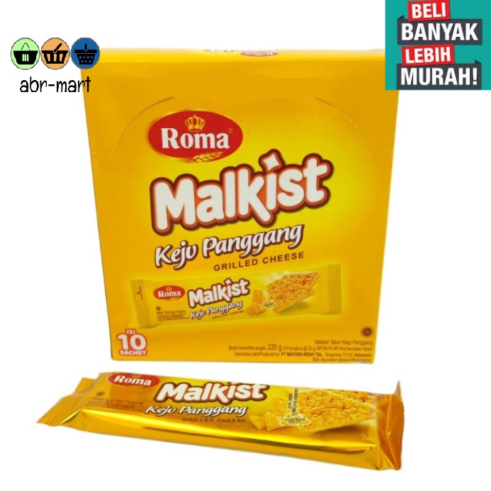 ROMA MALKIST KEJU PANGGANG BOX ISI 10PCS *