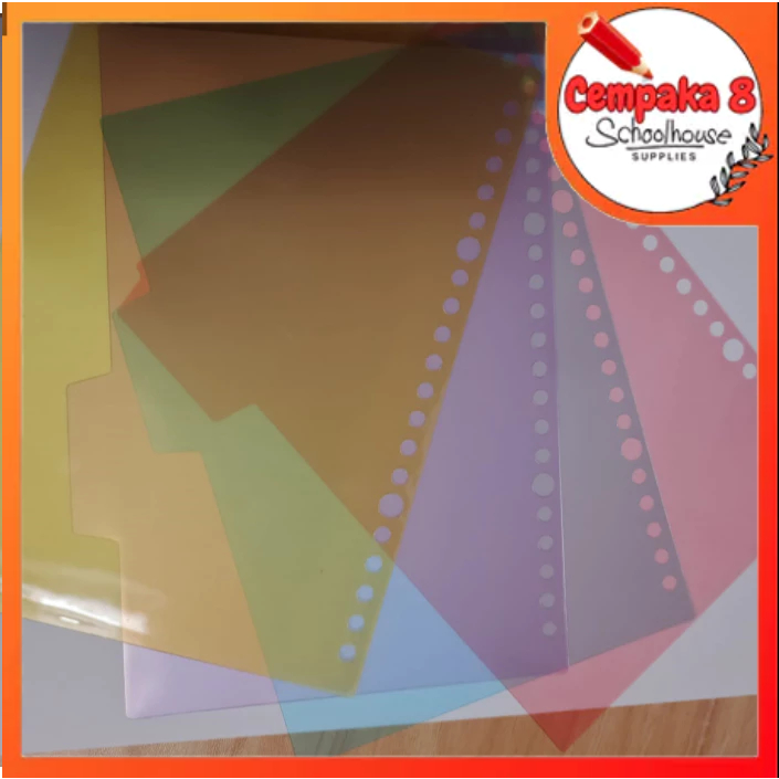 

Pastel ART Divider / Pembatas Binder Warna Pastel Transparant