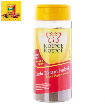 

KOEPOE-KOEPOE LADA HITAM BUBUK 83GR | BUMBU DAPUR BAHAN MAKANAN
