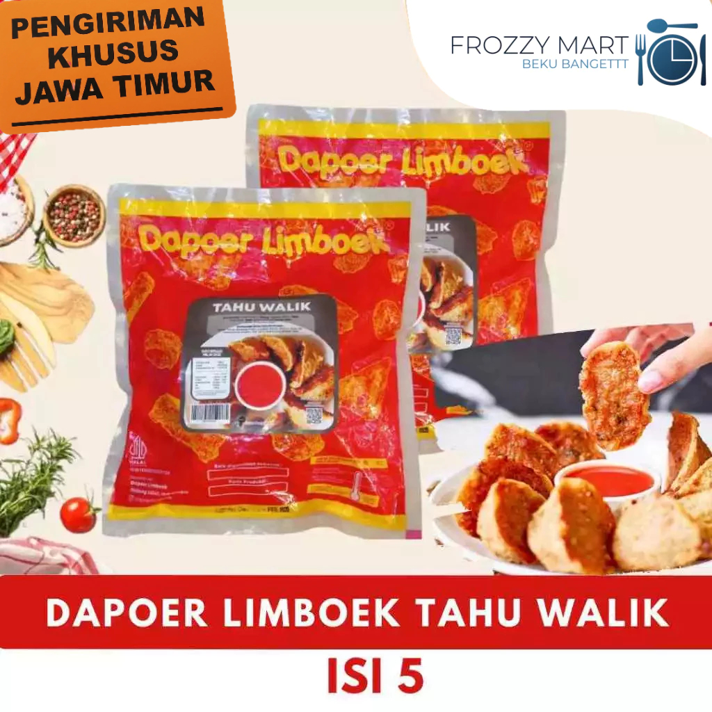 

DAPOER LIMBOEK Tahu Walik Isi 5 – Frozen Food Gorengan Snack Khas Malang Siap Goreng
