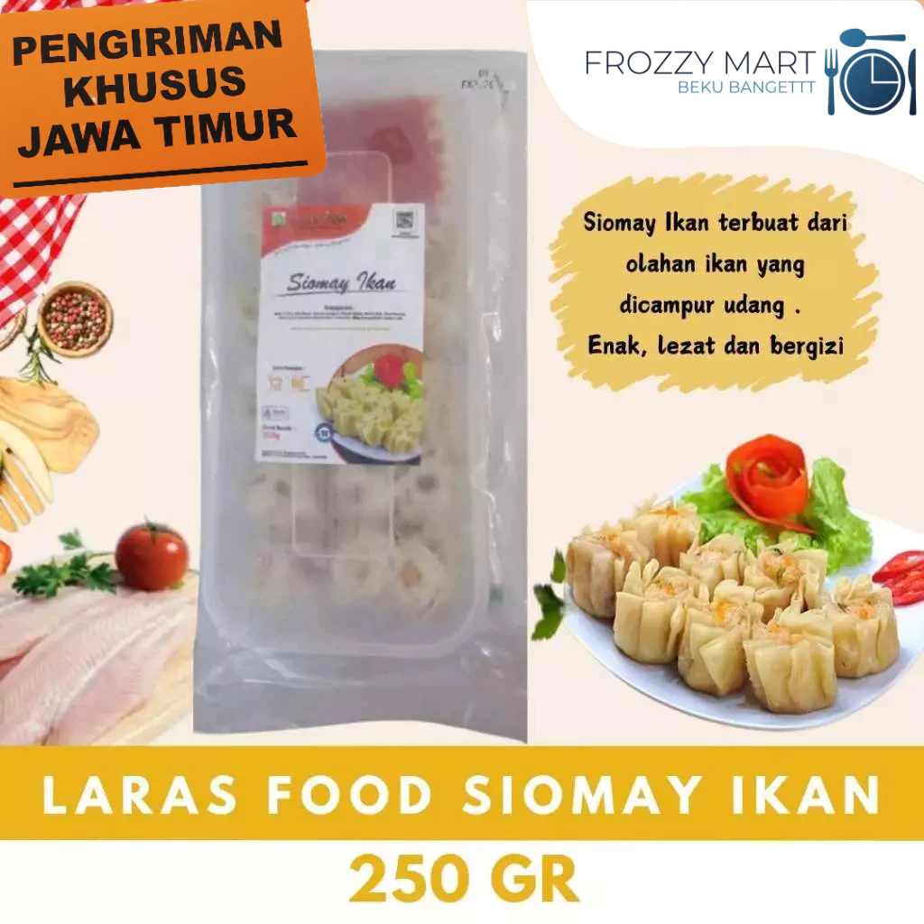 

LARAS FOOD Snack: Bakso Rambutan / Ebi Furai / Mini Ekado / Shrimp Hakau / Siomay Ikan – 250g