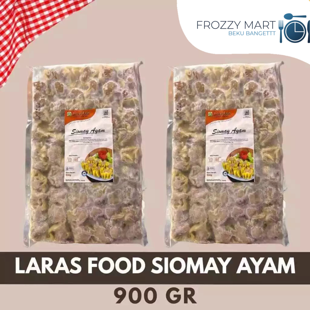 

LARAS FOOD Wonton Daging, Siomay Ayam & Jamur 900gr – Siomay Beku Isi Banyak, Gurih & Lezat