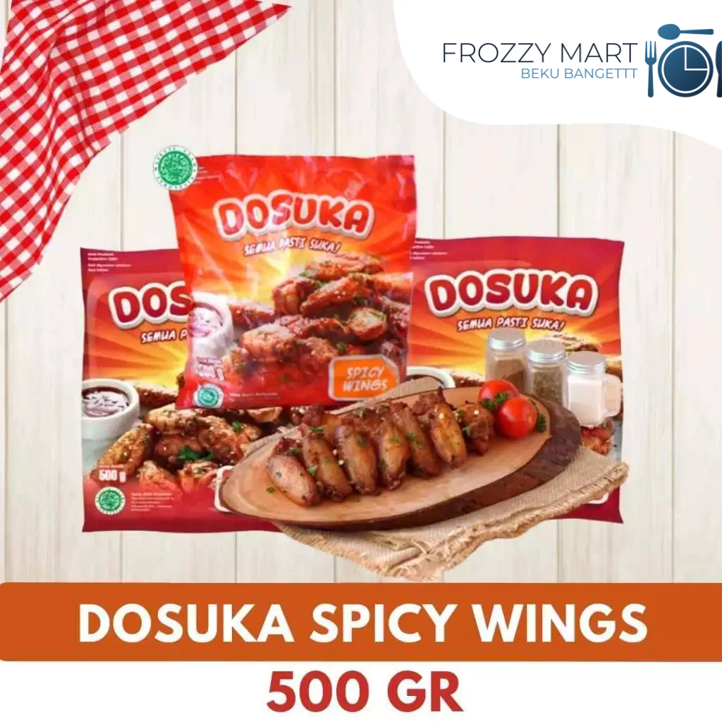 

DOSUKA Spicy Wing 500gr – Chicken Wing Pedas Gurih Siap Goreng