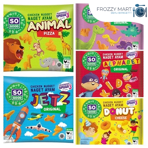 

So Good Chicken Nugget Karakter | Jetz / Dinobites / Alphabet, Donut Cheese / Animal Pizza