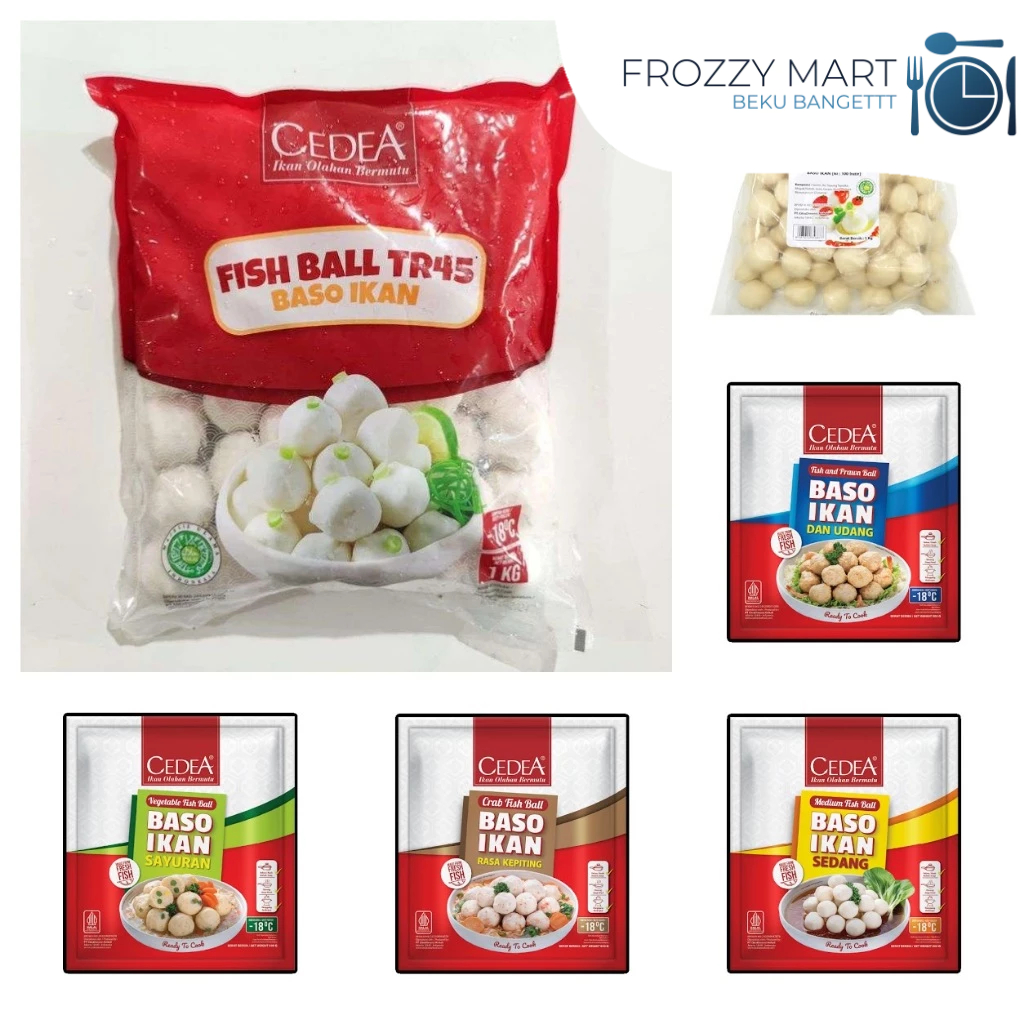 

Cedea Baso Series | Bakso Ikan / Bakso Ikan rasa Kepiting / Bakso Ikan Sayuran / Bakso ikan & Udang