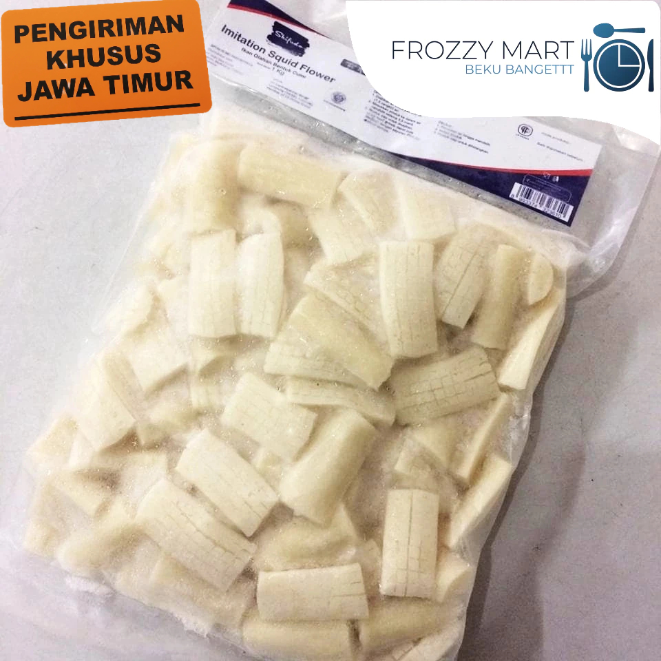 

Shifudo Squid Flower 1kg | Cumi Hias Beku Frozen Seafood Olahan