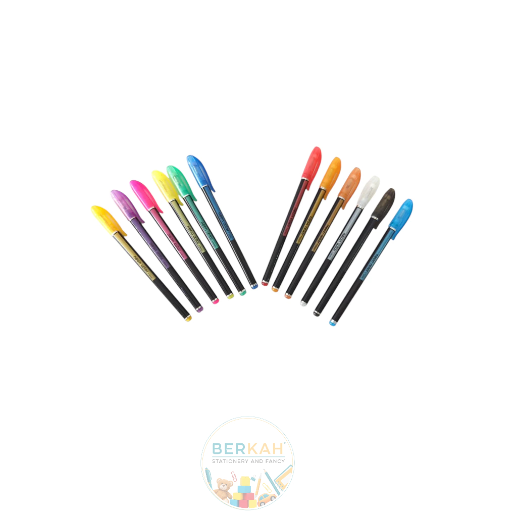 

Neon Color Glitter pen isi 12/Pulpen gliter HG6107-12