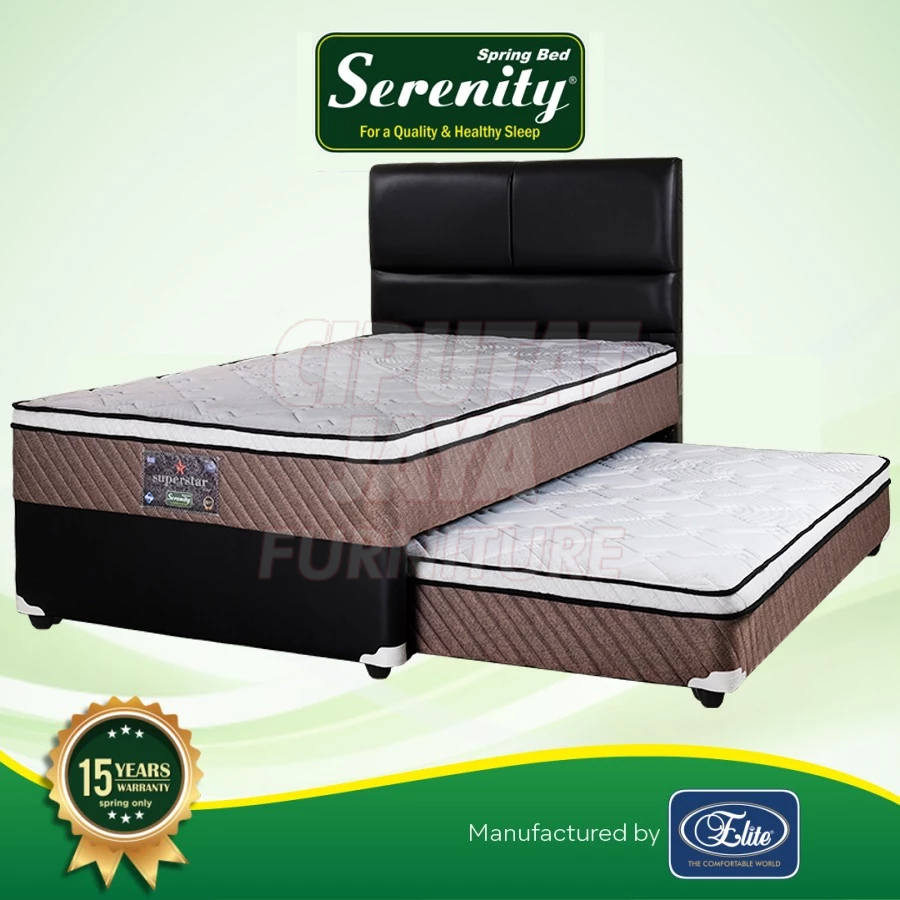 Serenity Superstar 2 in 1 Springbed | Kasur Tingkat Elite Serenity Superstar 2in1 Bonnel Spring Bed