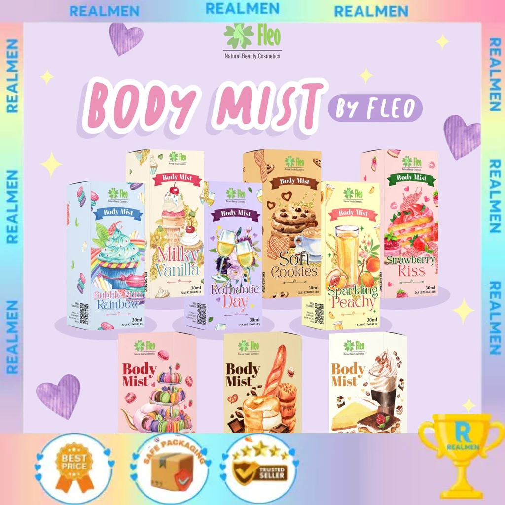 Fleo Body Mist & LAVENA Body Mist 30 ml parfum spray / Pewangi Badan / Parfume Badan