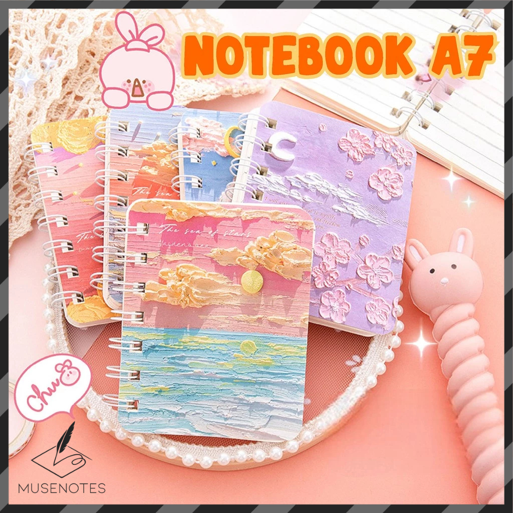 

Notebook Spiral A7 Memo Kecil isi 80 Lembar Note Book Mini Buku Catatan Tulis Stationary S-NB016