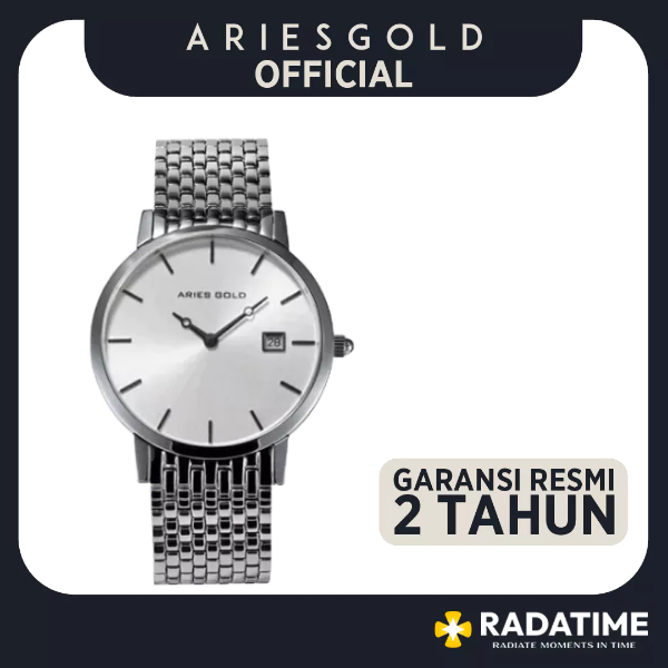 [FREE MUG] Jam Tangan Pria Aries Gold Heritage Master 100% Original G-1017Z-S-S